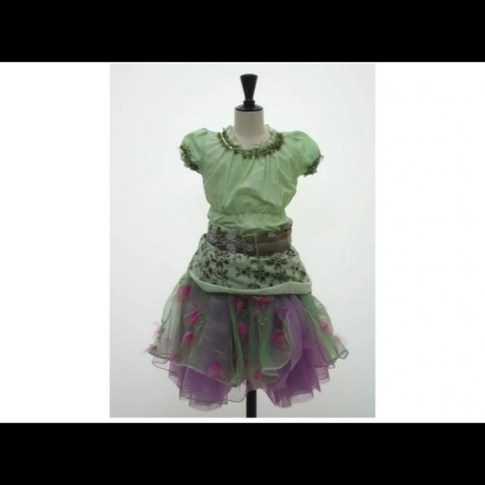 Roma E Toska 4 piece floral skirt set girls 12